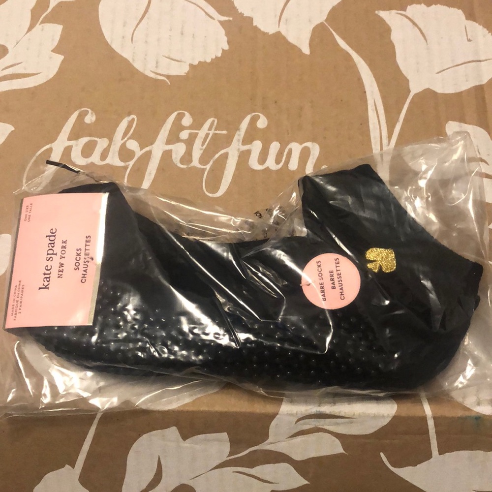 Kate Spade Barre Socks FabFitFun, black